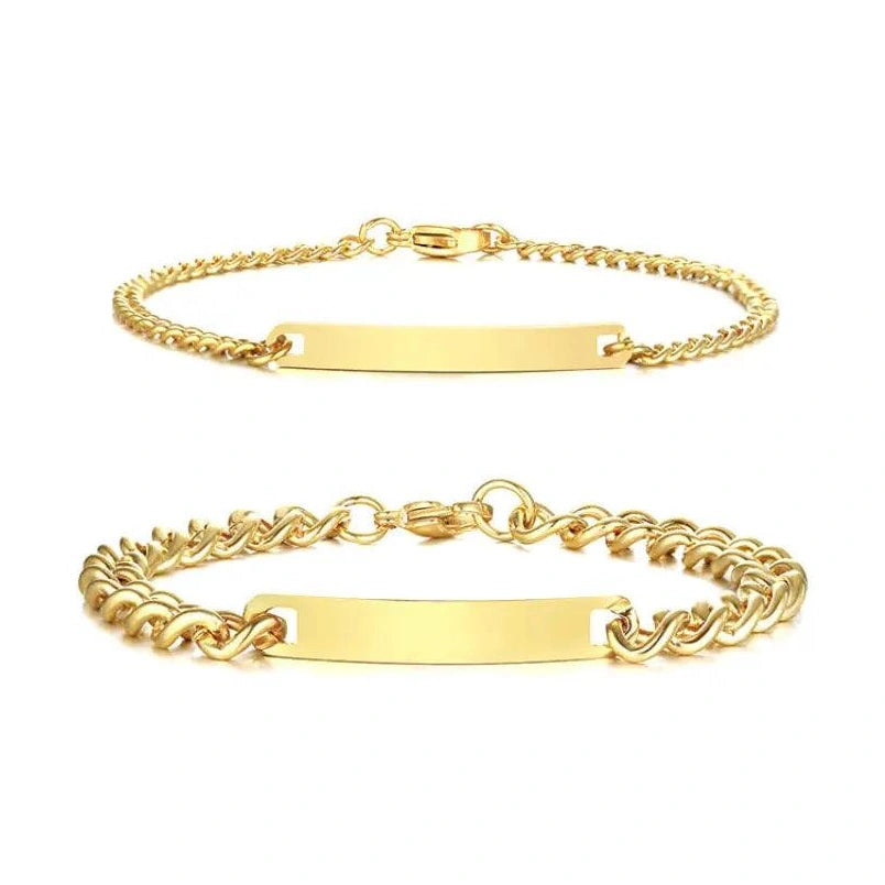 2 Partnerarmbänder mit Gravur - ForeverEngraved