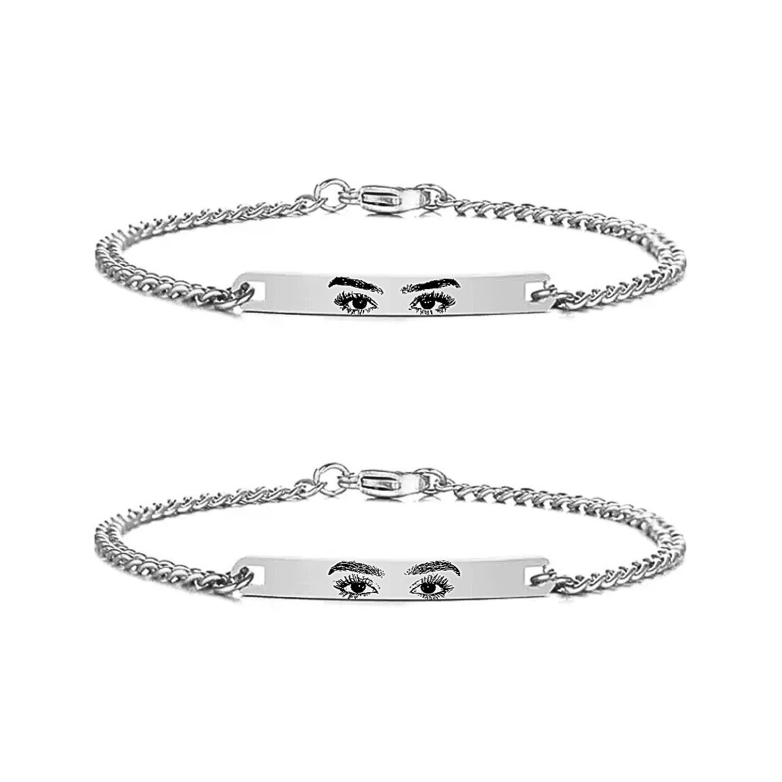 Partnerarmbänder mit Augengravur