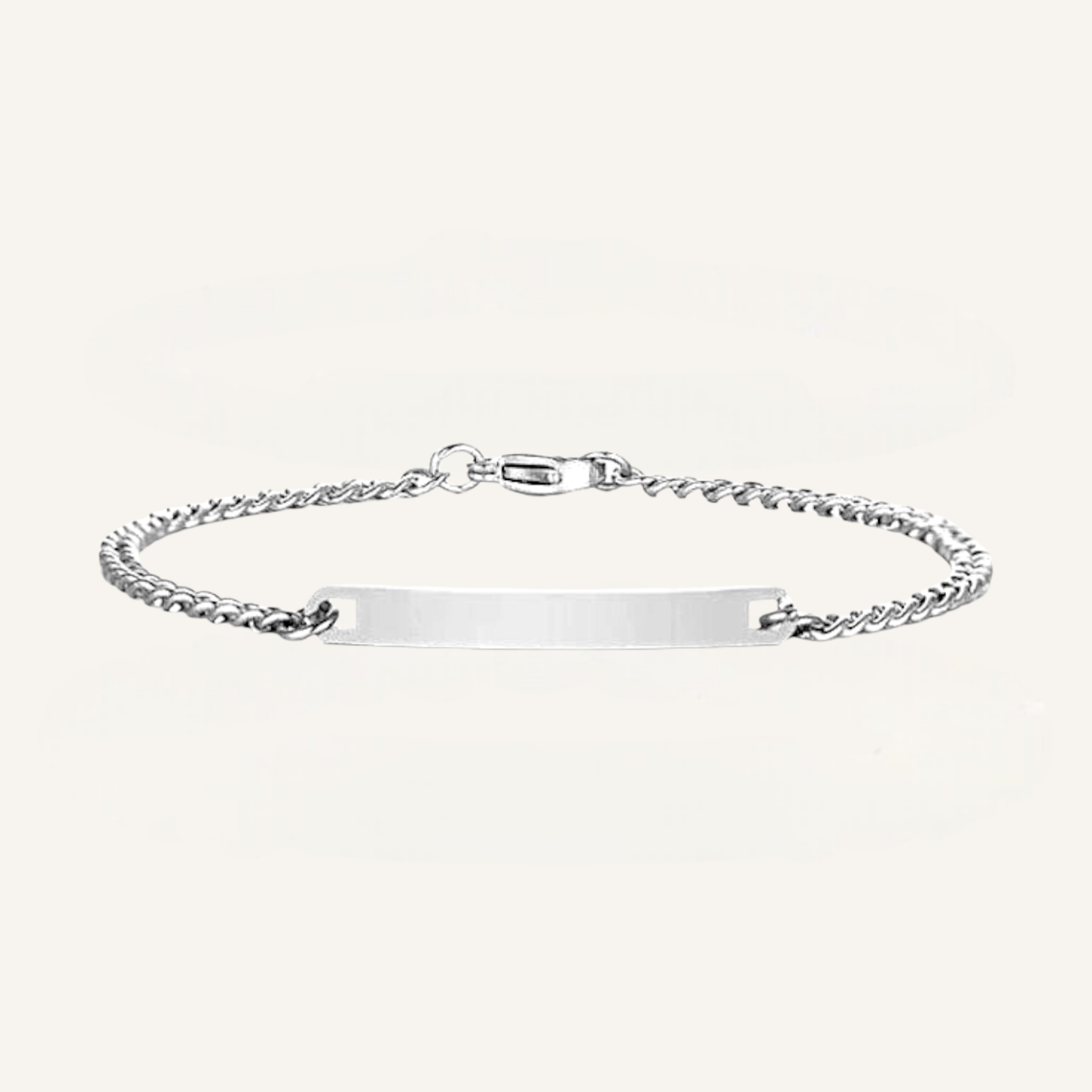 Schmales Gravur-Armband aus Edelstahl