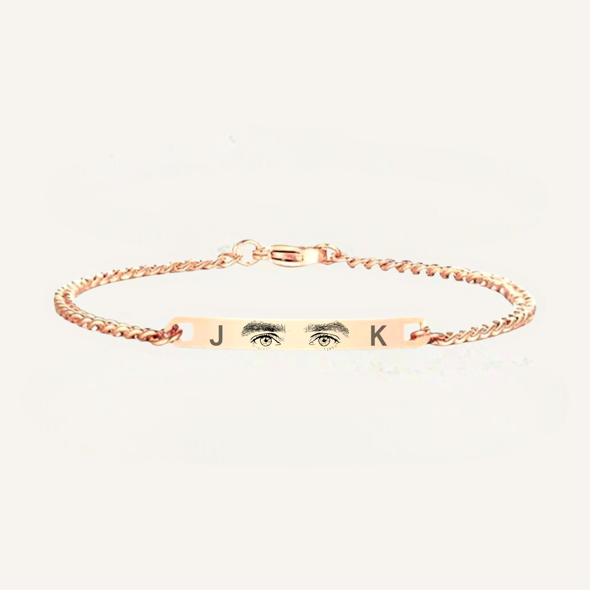 Personalisiertes Augenarmband mit Gravur