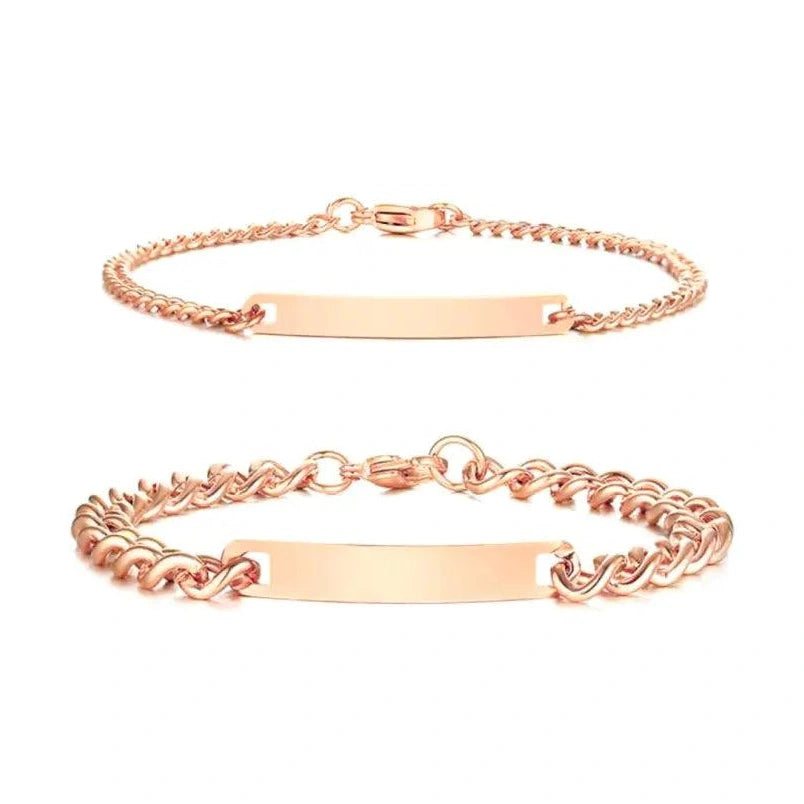 2 Partnerarmbänder mit Gravur - ForeverEngraved