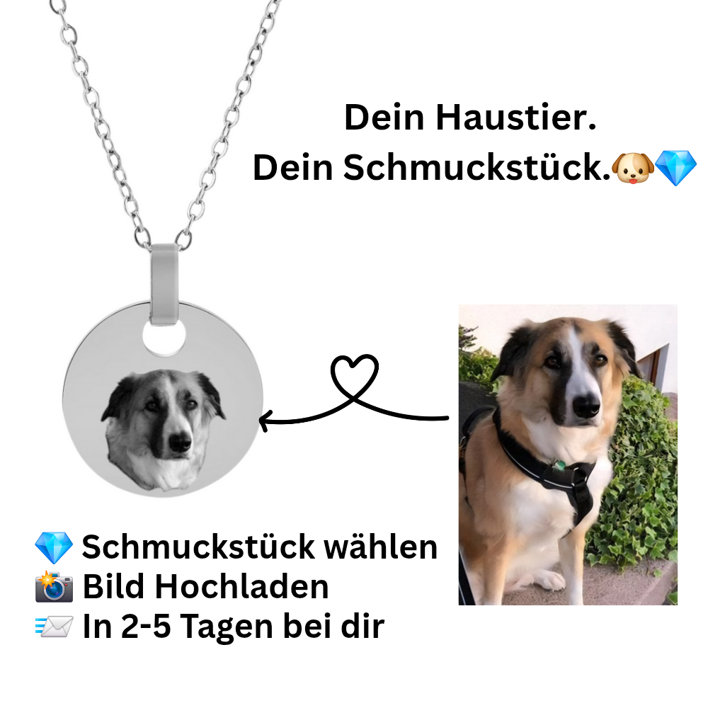Runde Halskette mit Haustier