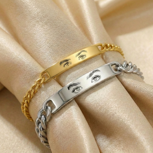 Augen Armbänder in Gold und silber hochwertig für paare