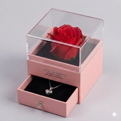 Rosen Geschenkbox (Rosa)