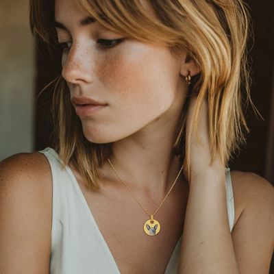 Runde Halskette mit Haustier Foreverengraved