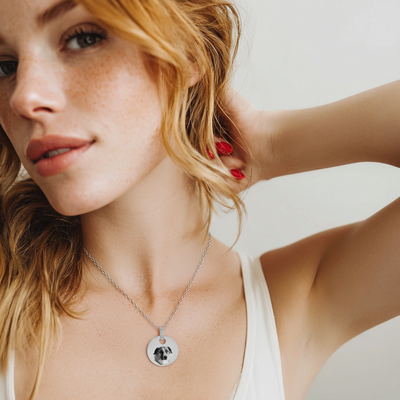 Runde Halskette mit Haustier Foreverengraved