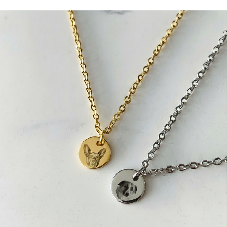 Runde Halskette mit Haustier Foreverengraved