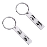 🔑 Personalized Eye Keychains in a Partner Set (2 pieces) 🔑
