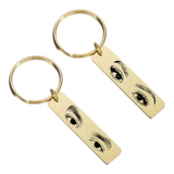 🔑 Personalized Eye Keychains in a Partner Set (2 pieces) 🔑
