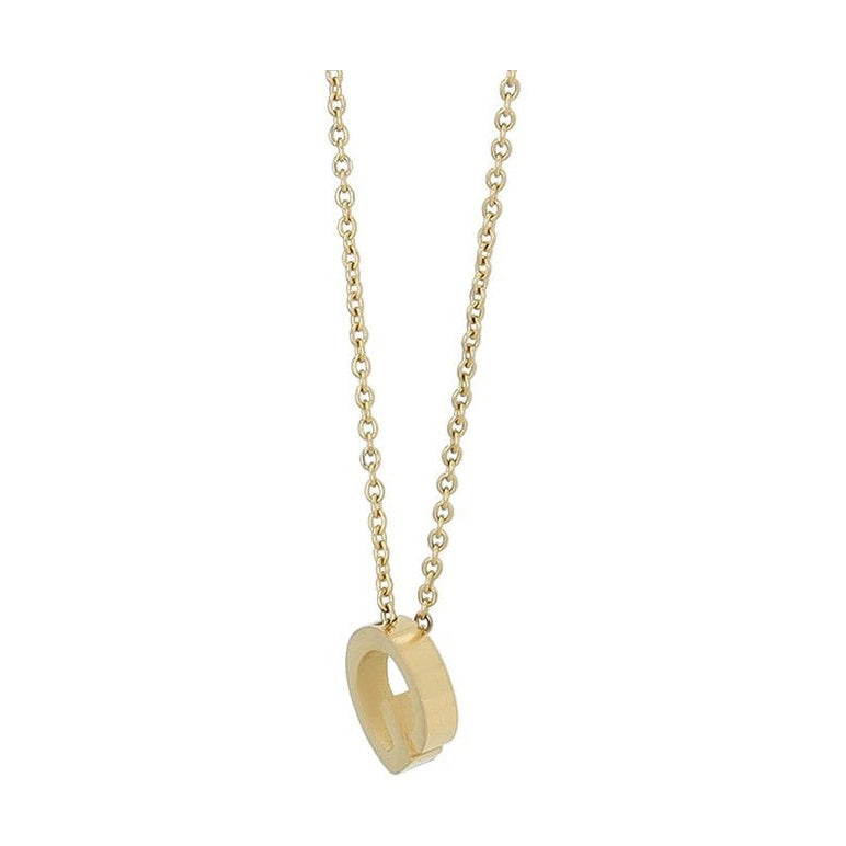 Littri – Edelstahlkette mit Buchstaben-Anhänger in Gold 45 + 5 cm Foreverengraved