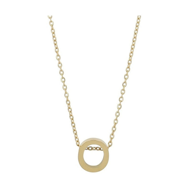 Littri – Edelstahlkette mit Buchstaben-Anhänger in Gold 45 + 5 cm Foreverengraved