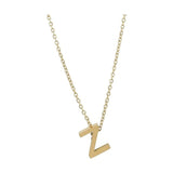 Littri – Edelstahlkette mit Buchstaben-Anhänger in Gold 45 + 5 cm Foreverengraved