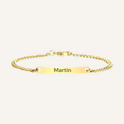 Schmales Gravur-Armband aus Edelstahl