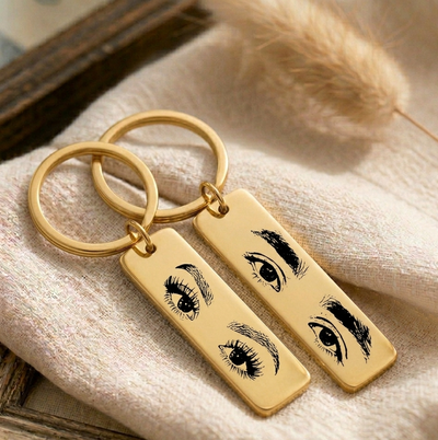 🔑 Personalized Eye Keychains in a Partner Set (2 pieces) 🔑