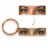 Personalized stainless steel eye keychains