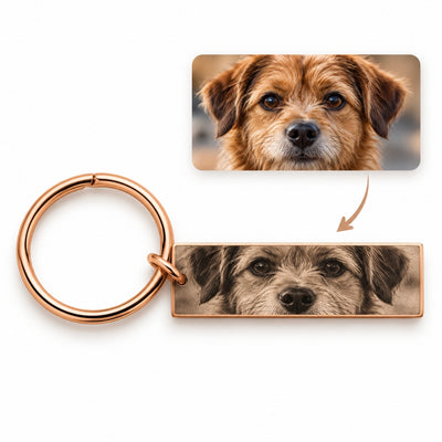 Personalized stainless steel eye keychains