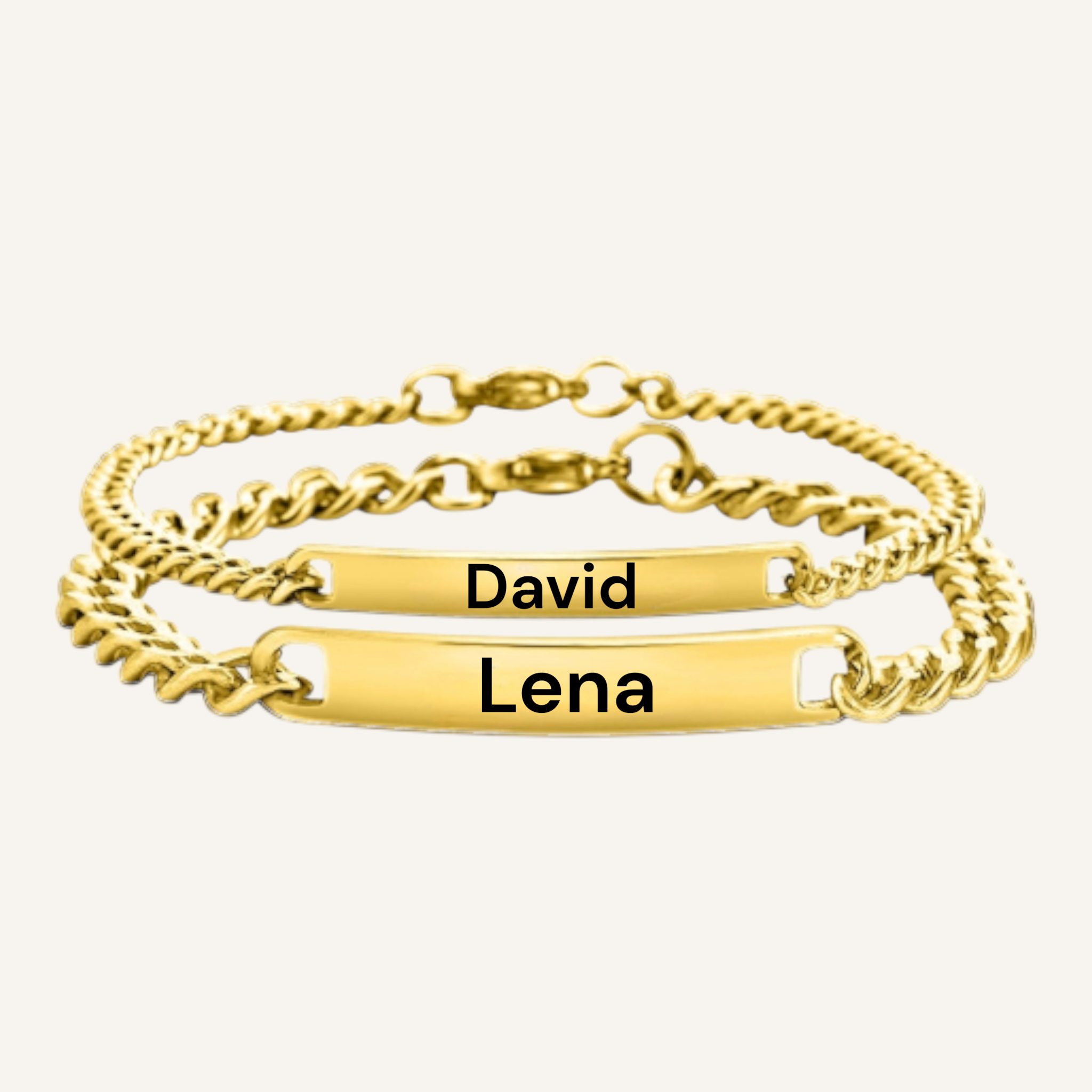 Partnerarmbänder mit Gravur