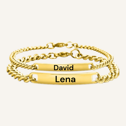 Partnerarmbänder mit Gravur