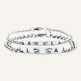 Partnerarmband in Silber mit individueller Gravur